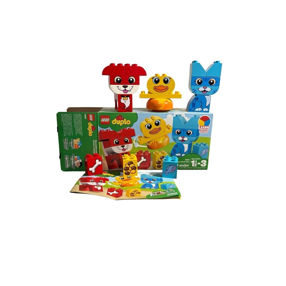 Lego Duplo 10858 Retired 2018 My First Puzzle Pets 18 Pieces Complete Animals